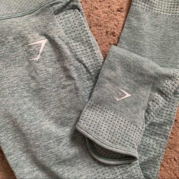 Gymshark ‘Vital Rise’ Seamless Legging (S) - green marl - Picture 4 of 9